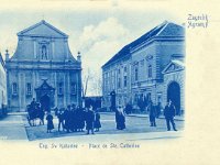 Crkva sv. Katarine, Katarinski trg oko 1900. godine